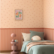 Papier peint intissé Sweet Heart rouge rose - Happy Kids Club - Caselio - HKC107604850