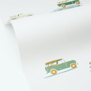 Papier peint intissé Pick Up vert jaune - Happy Kids Club - Caselio - HKC107570727