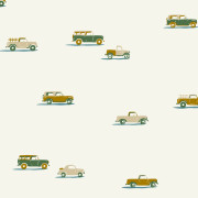 Papier peint intissé Pick Up vert jaune - Happy Kids Club - Caselio - HKC107570727