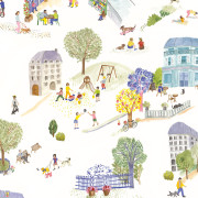 Panoramique intissé Dreaming Village - 300X280cm - Happy Kids Club - Caselio - HKC107709908