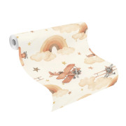 Papier peint intissé Aviateur - Kids World II - Rasch - 301557