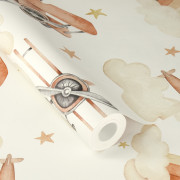 Papier peint intissé Aviateur - Kids World II - Rasch - 301557