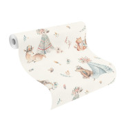 Papier peint intissé Tipi bleu - Kids World II - Rasch - 301410