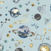 Papier peint intissé Atmosphère Spatiale - Kids World II - Rasch - 300949