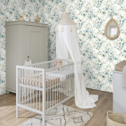 Papier peint intissé Eucalyptus bleu vert - Kids World II - Rasch - 300215