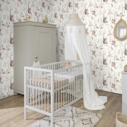 Papier peint intissé Animaux de la forêt marron - Kids World II - Rasch - 300048