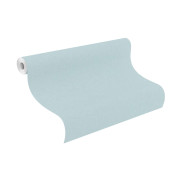 Papier peint intissé Uni bleu - Kids World II - Rasch - 252880
