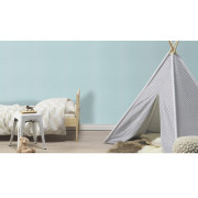 Papier peint intissé Uni bleu - Kids World II - Rasch - 252880