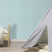 Papier peint intissé Uni bleu - Kids World II - Rasch - 252880