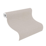 Papier peint intissé Uni taupe - Kids World II - Rasch - 252859
