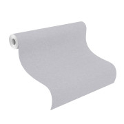 Papier peint intissé Uni gris - Kids World II - Rasch - 252842