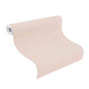 Papier peint intissé Uni clair beige - Kids World II - Rasch - 252806