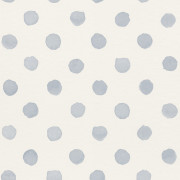 Papier peint intissé Pois Aquarelle bleu - Kids World II - Rasch - 252033