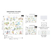 Panoramique intissé Dreaming Village - 300X310cm - Happy Kids Club - Caselio - HKC107709909