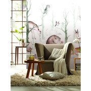 Panoramique intissé Animaux de la forêt - 318X280cm - Kids World II - Rasch - 364903