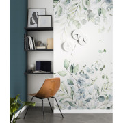Panoramique intissé Eucalyptus vert - 159X280cm - Kids World II - Rasch - 364859