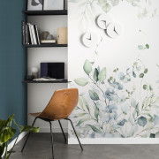 Panoramique intissé Eucalyptus vert - 159X280cm - Kids World II - Rasch - 364859