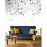Panoramique intissé Eucalyptus vert - 159X280cm - Kids World II - Rasch - 364859