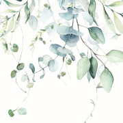 Panoramique intissé Eucalyptus vert - 159X280cm - Kids World II - Rasch - 364859