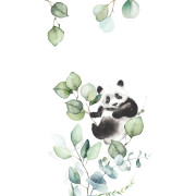 Panoramique intissé Panda Eucalyptus - 159X280cm - Kids World II - Rasch - 364835