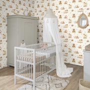 Papier peint intissé Animaux Forêt beige - Kids World II - Rasch - 321104
