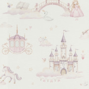 Papier peint intissé Princesse rose - Kids World II - Rasch - 302721