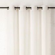 SUR MESURE - Rideau voilage à œillets Cotelia beige clair - 260x240cm - Linder - 231-11-375