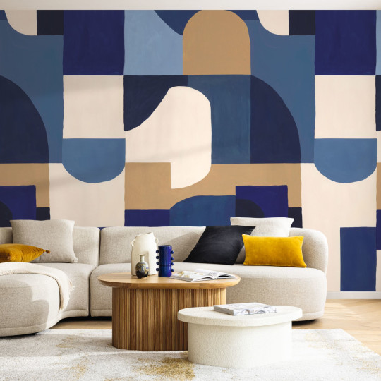 Panoramique intissé Solena bleu - 250X280cm - Blue Shades - Caselio - BLS107536201