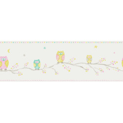 Frise enfant Hiboux et Chouettes - ARC-EN-CIEL - Casadeco - CFT25527138