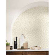 Papier peint Vinyle sur intissé Floria beige doré- Blue Shades - Caselio - BLS107471000