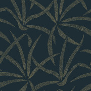 Papier peint intissé Filara Bleu Paon Doré- Blue Shades - Caselio - BLS107466128