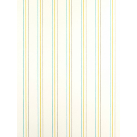 Papier Peint Rayures bleu, vert et gris - ARC-EN-CIEL - Casadeco - CFT25567206