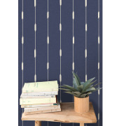 Papier peint Vinyle sur intissé Ikara Bleu Denim - Blue Shades - Caselio - BLS107776110