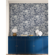 Papier peint Vinyle sur intissé Palmaris Bleu Nuit - Blue Shades - Caselio - BLS107486160