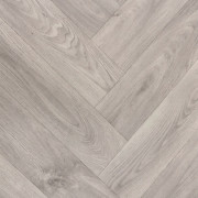 Sol PVC - Giuliano 582 - Parquet Chevron chêne gris - Superior Comfytex par IVC - rouleau 4M