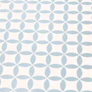 Sol PVC - Magali carrelage origami blanc et bleu nordique- Bingo - Essential - IVC - rouleau 2M