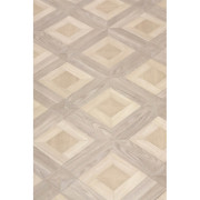 Sol PVC - HELMSLEY 611M parquet marqueterie carrée chêne blond - Optima Tex-style - BEAUFLOR - rouleau 4M