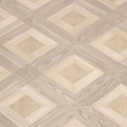 Sol PVC - HELMSLEY 611M parquet marqueterie carrée chêne blond - Optima Tex-style - BEAUFLOR - rouleau 4M