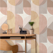 Papier peint vinyle sur intissé Géo Zébra jaune ocre et nude - Séjours & Chambres- Lutèce - 11220103