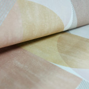 Papier peint vinyle sur intissé Géo Zébra jaune ocre et nude - Séjours & Chambres- Lutèce - 11220103