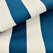 Papier peint vinyle sur intissé Rayure XL bleu marine - Cuisines & Bains- Lutèce - 51231611