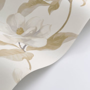 Papier peint intissé Brume de magnolia naturel - Le Beau Jardin - Casadeco - BJAR202541111