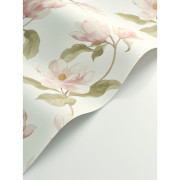 Papier peint intissé Brume de magnolia rose blush - Le Beau Jardin - Casadeco - BJAR2025494101