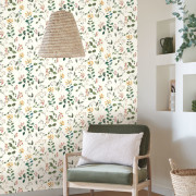 Papier peint intissé Chèvrefeuille sauvage- Le Beau Jardin - Casadeco - BJAR202557123