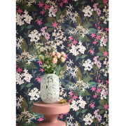 Papier peint intissé Songe de Jasmin fuchsia - Le Beau Jardin - Casadeco - BJAR202564567