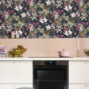 Papier peint intissé Songe de Jasmin fuchsia - Le Beau Jardin - Casadeco - BJAR202564567