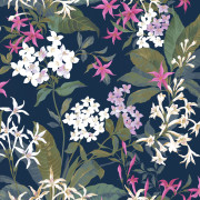 Papier peint intissé Songe de Jasmin fuchsia - Le Beau Jardin - Casadeco - BJAR202564567