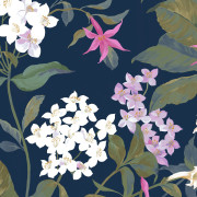 Papier peint intissé Songe de Jasmin fuchsia - Le Beau Jardin - Casadeco - BJAR202564567