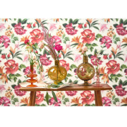 Papier peint intissé Bouquet d'été rouge passion - Le Beau Jardin - Casadeco - BJAR202578654