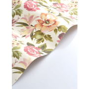 Papier peint intissé Bouquet d'été rose blush - Le Beau Jardin - Casadeco - BJAR202574286